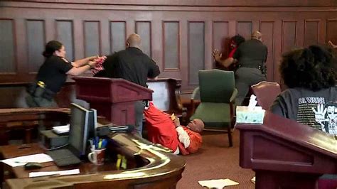 CAUGHT ON CAMERA: Fight breaks out in Prichard courtroom, .